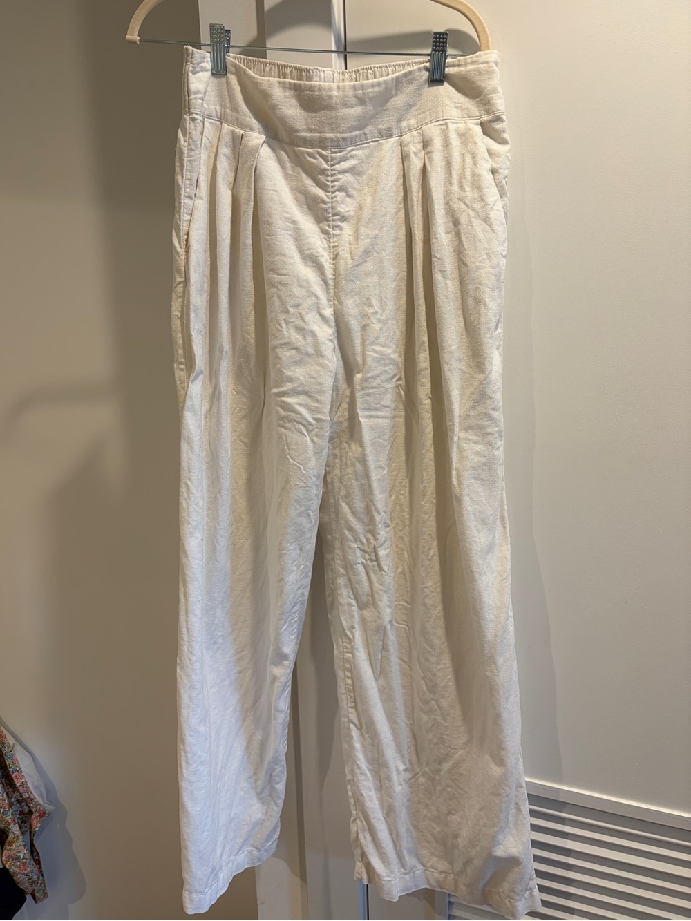 Abercrombie & Fitch Wide-Leg Linen Pants